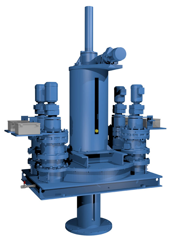 轴驱动与升降机4马达渲染