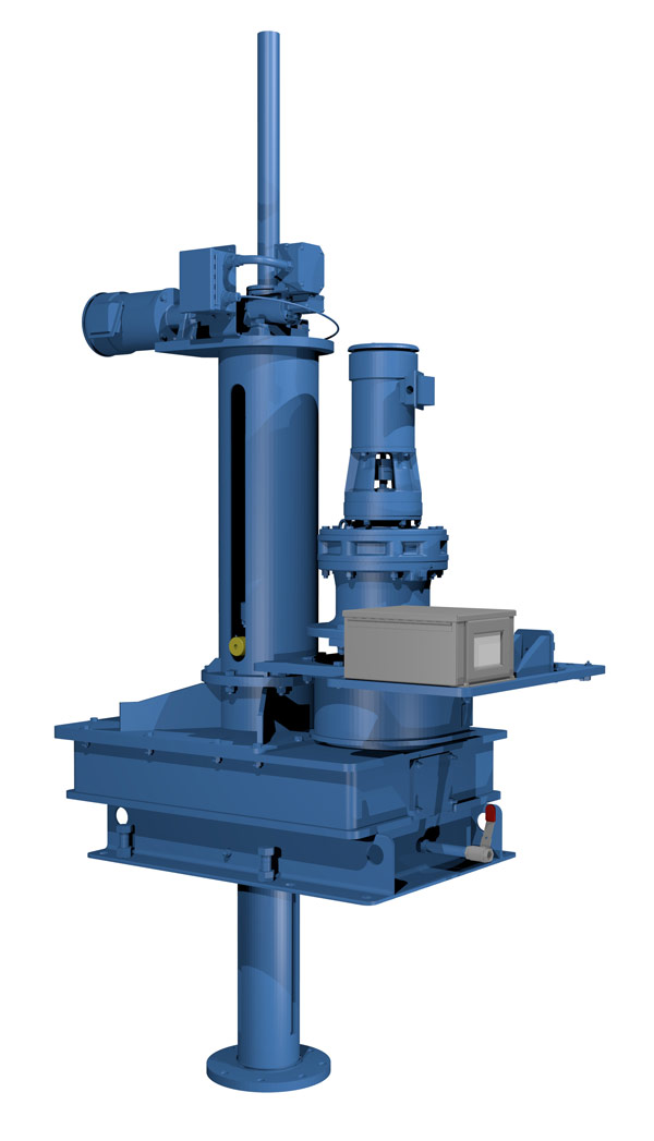 带升降机渲染的轴驱动